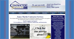 Desktop Screenshot of jamesmartincontractorservices.com